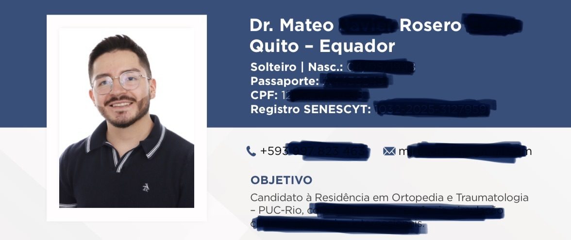 Encabezado del CV con posicionamiento profesional
